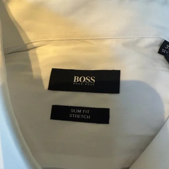 Boss Hugo Boss slim fit stretch dress shirt - size 14.5 - Picture 2 of 6